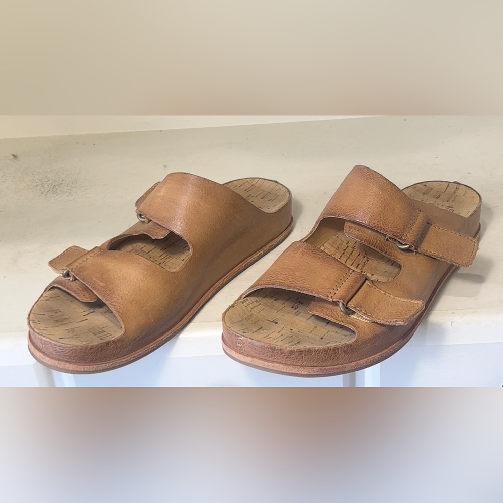 Kork-Ease Women’s Torreya Leather Slide Sandals Size 8